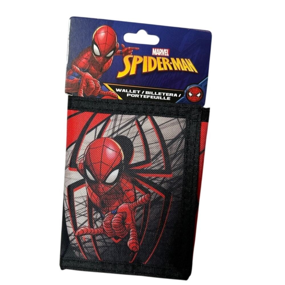 MARVEL SPIDERMAN Trifold Nylon Wallet - Lots of pockets